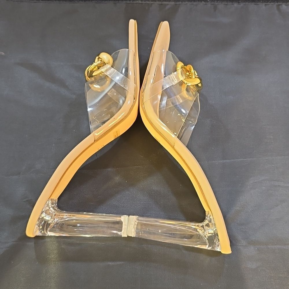 BRAND NEW BONNILEL CLEAR OPEN-TOE WOMEN'S SANDAL - Picture 11 of 16